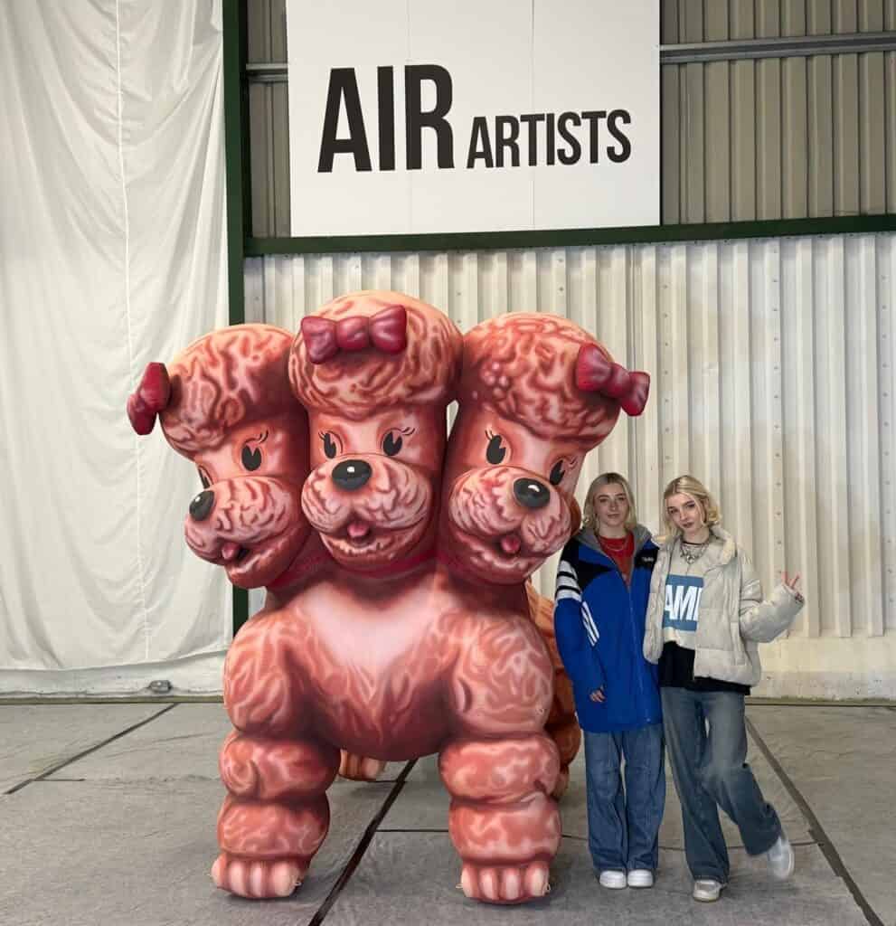 Giant three headed Poodle