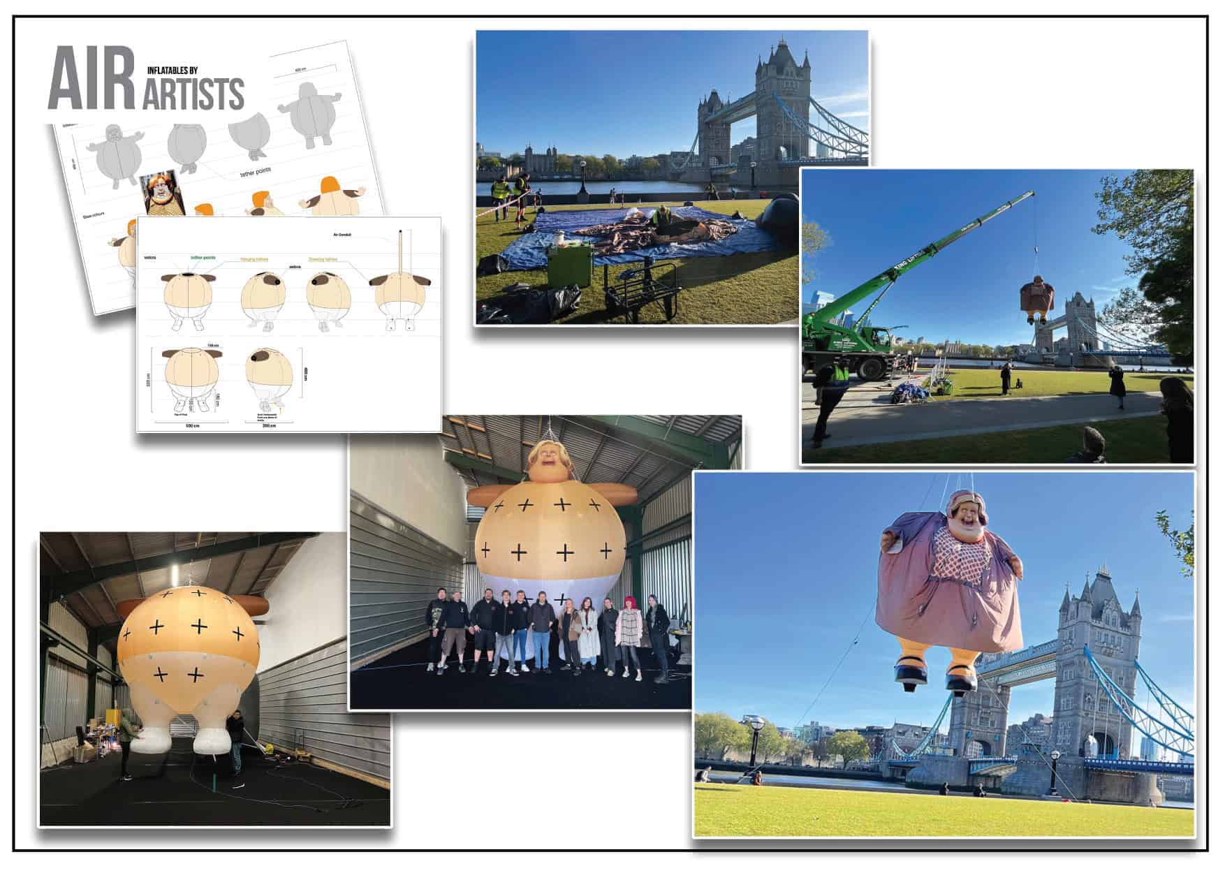 Harry Potter Aunt Marge Inflatable Sculpture in London