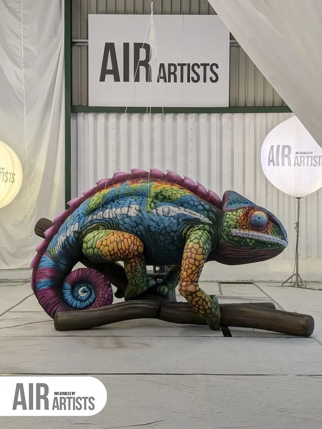 Inflatable Hand Painted Chameleon
