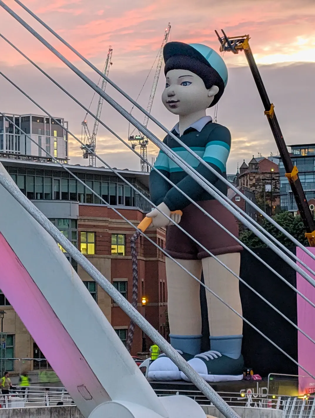 Large Squid Game Inflatable in Newcastle