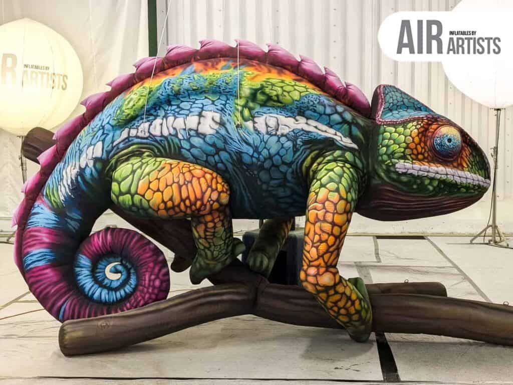 Life-Size Inflatable Animal - Chameleon