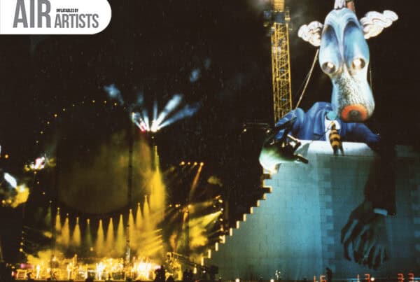 Pink Floyd Teacher inflatable over wall