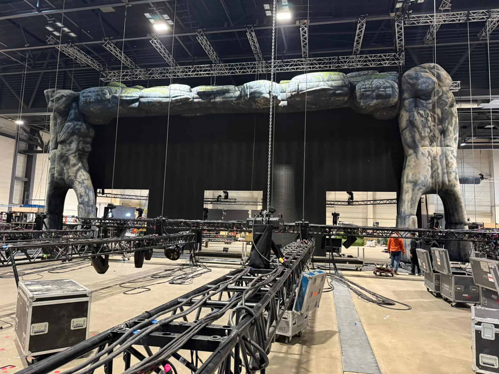 Inflatable Rock Sculpture Entrance