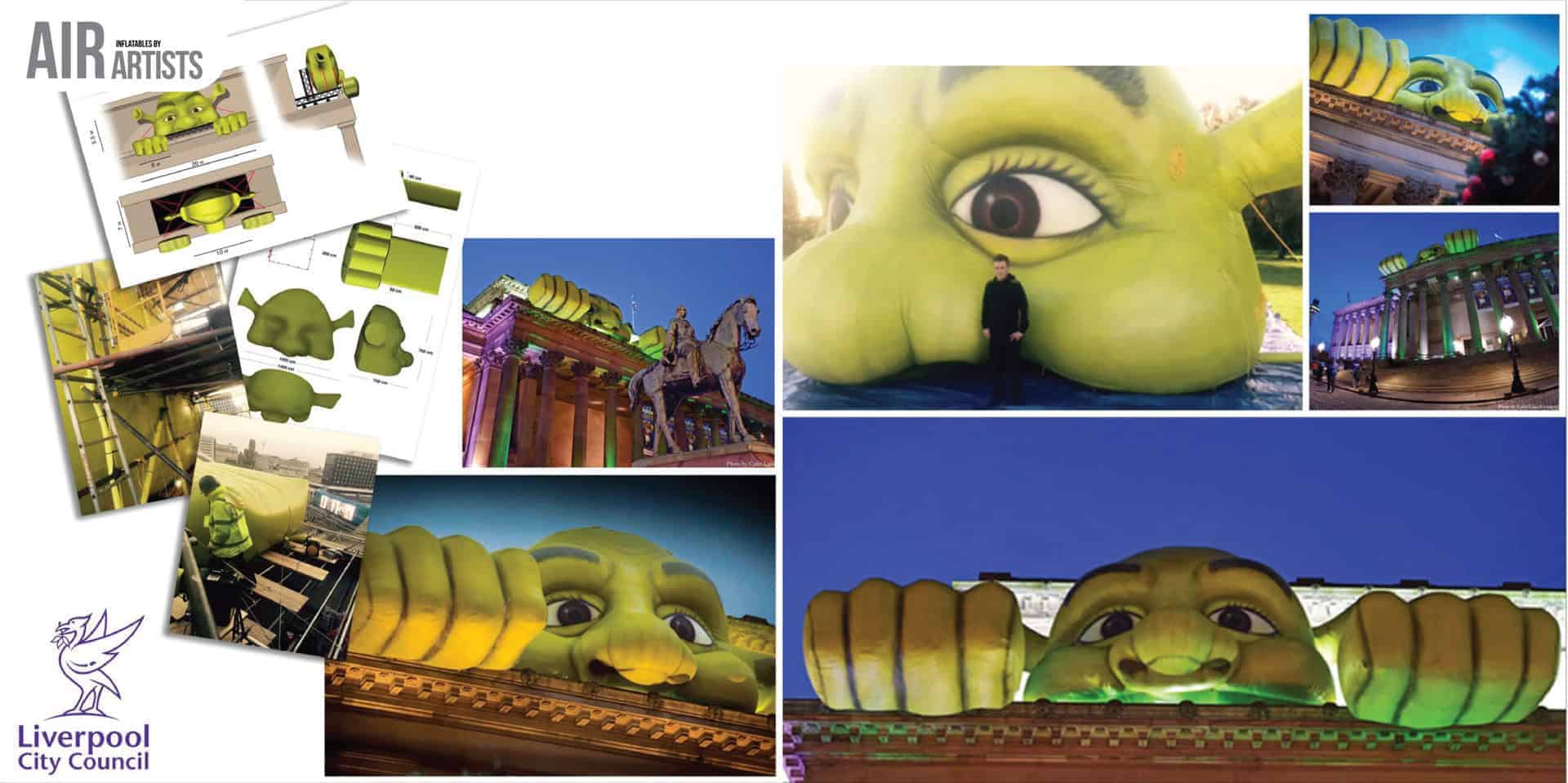 Shrek inflatable Sculpture