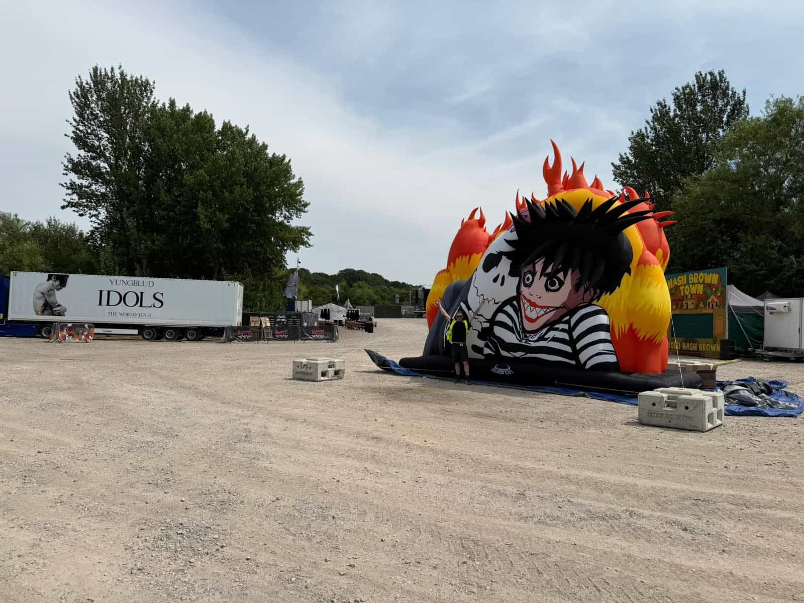 Festival stage inflatable sculpture